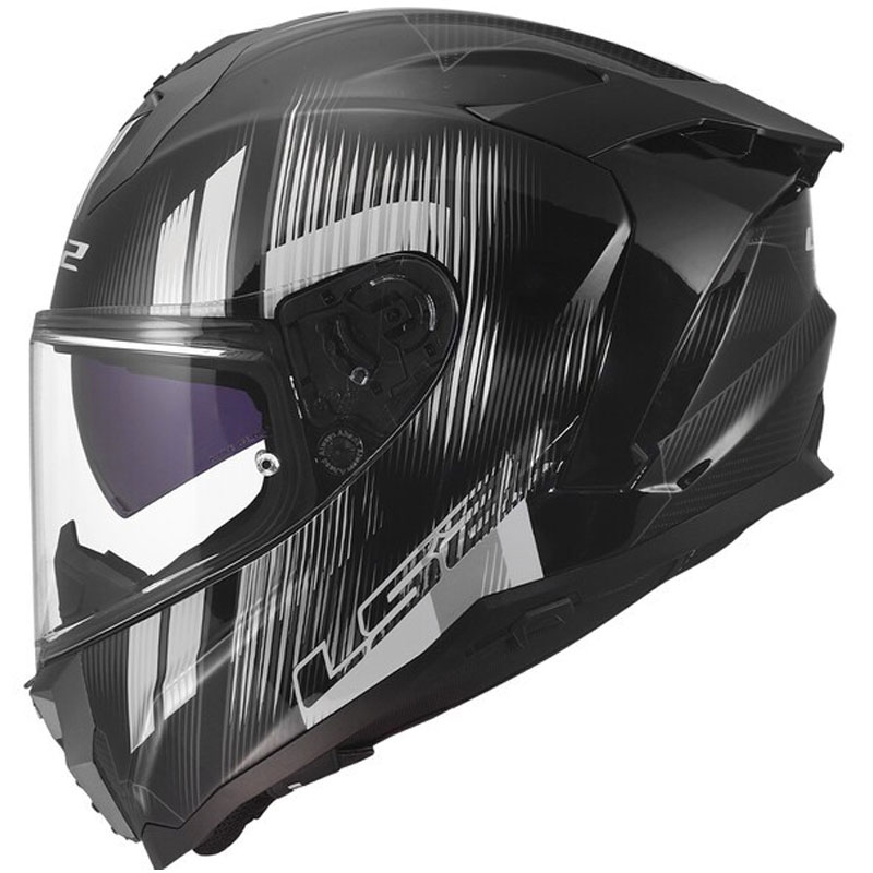 Integraal motorhelm LS2 FF817 Challenger II Nitro glanzend zwart-grijs