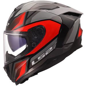 Integraal motorhelm LS2 FF817 Challenger II Viper glanzend grijs-rood