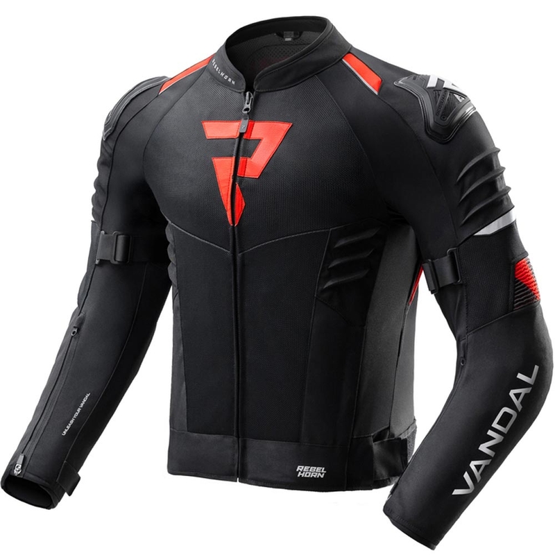 Rebelhorn Vandal 2 Air motorjas zwart-rood