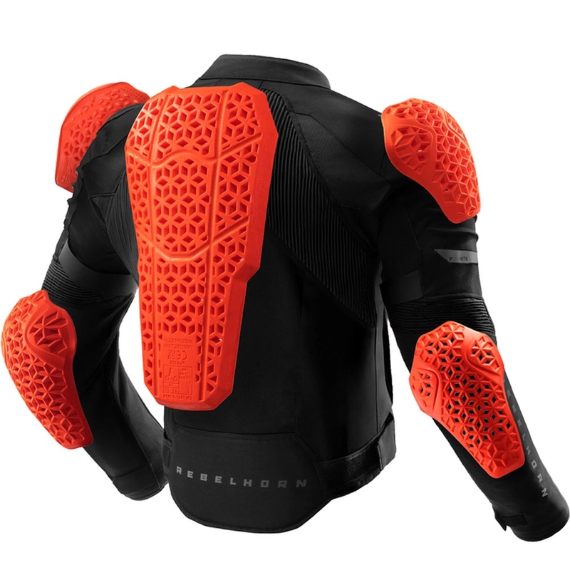 Rebelhorn Vandal 2 Air motorjas zwart-rood