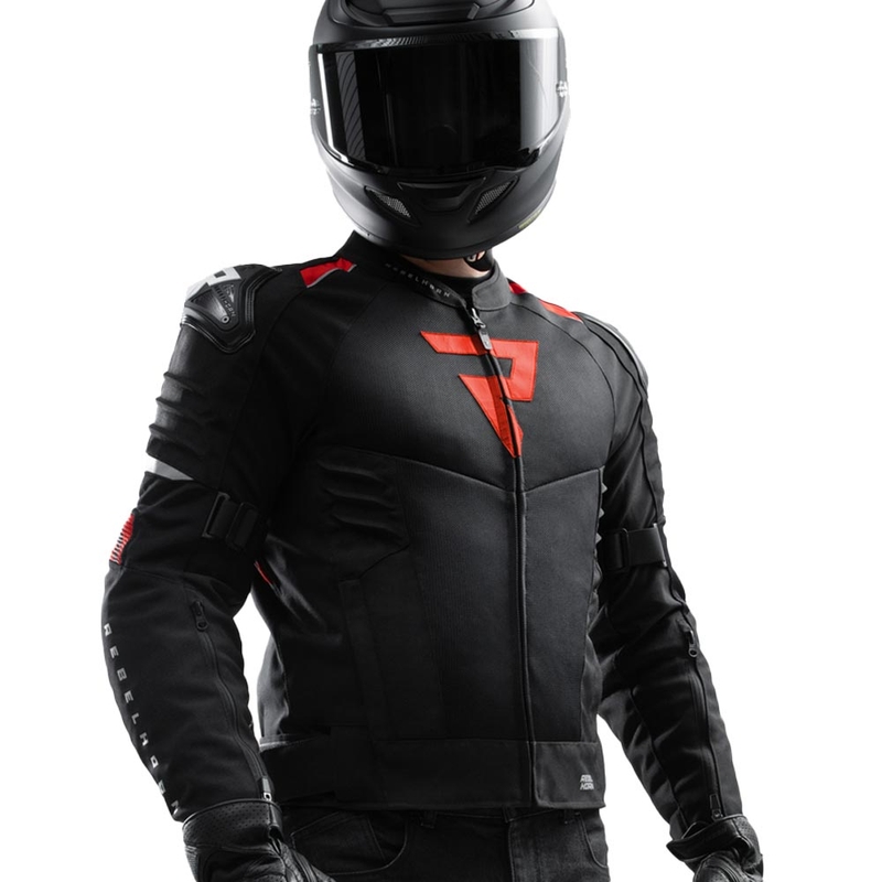 Rebelhorn Vandal 2 Air motorjas zwart-rood
