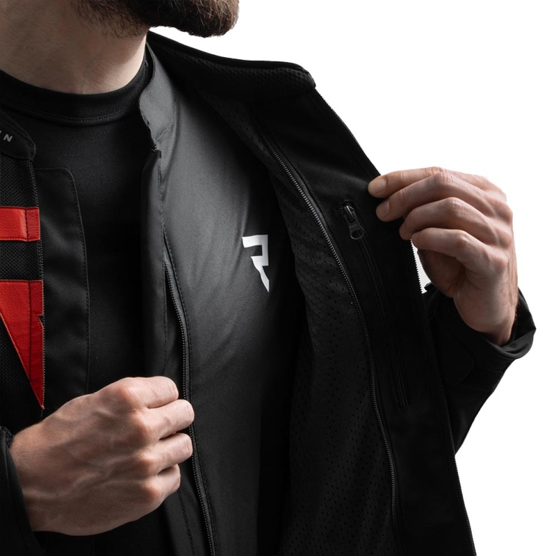 Rebelhorn Vandal 2 Air motorjas zwart-rood