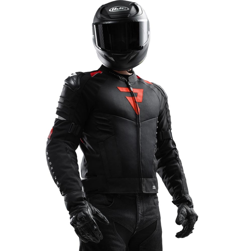 Rebelhorn Vandal 2 Air motorjas zwart-rood