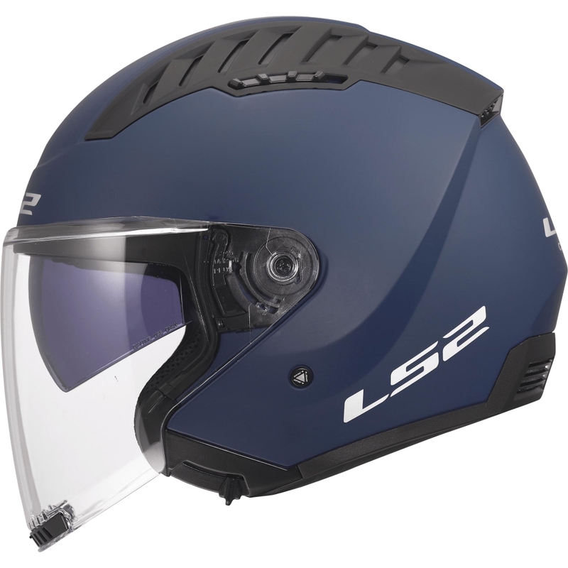Open motorhelm LS2 OF600 Copter II Effen matblauw
