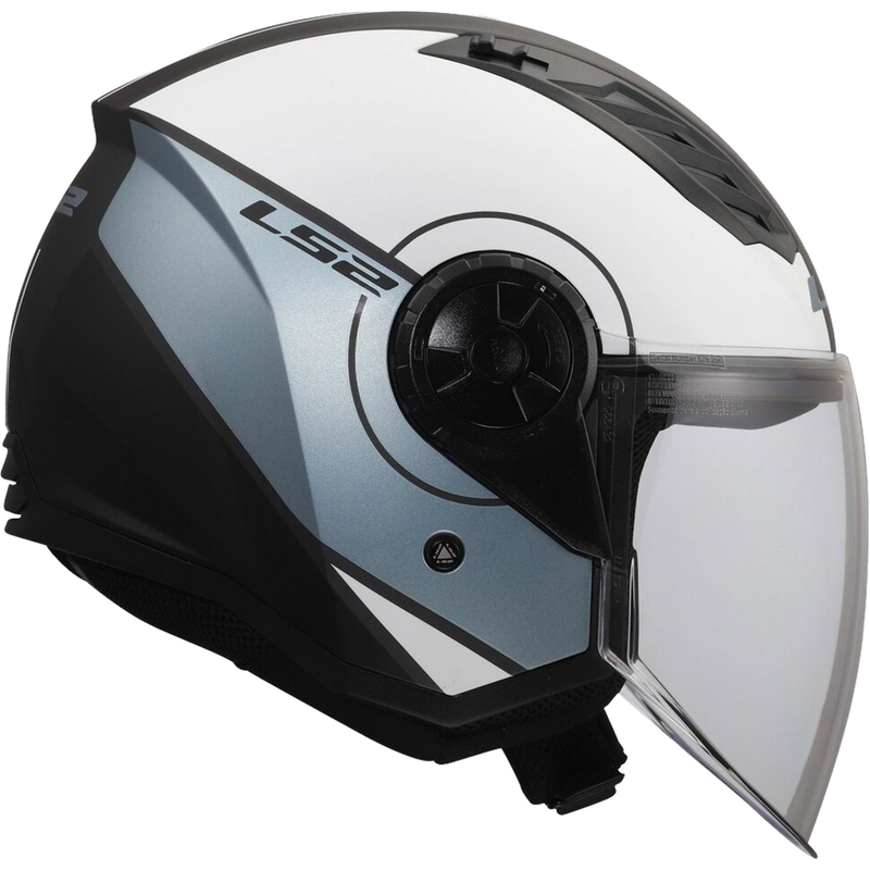 Open motorhelm LS2 OF616 Airflow II Cover matgrijs-blauw
