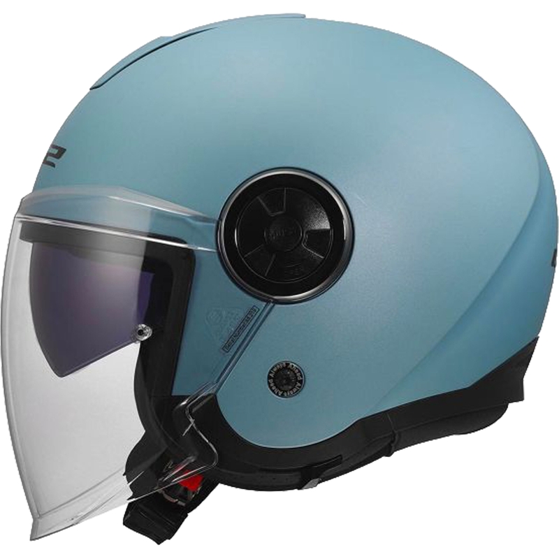 Open motorhelm LS2 OF620 Classy Solid mat parelblauw