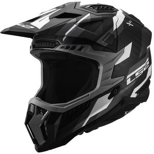 Motocrosshelm LS2 MX703 X-Force Phantom matzwart-grijs