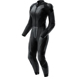 Dames tweedelig leren motorpak Rebelhorn Diva RS zwart