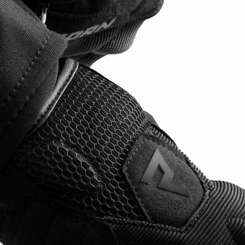 Motorhandschoenen Rebelhorn Core zwart-grijs-fluo geel