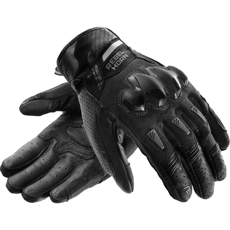 Rebelhorn Defender motorhandschoenen zwart