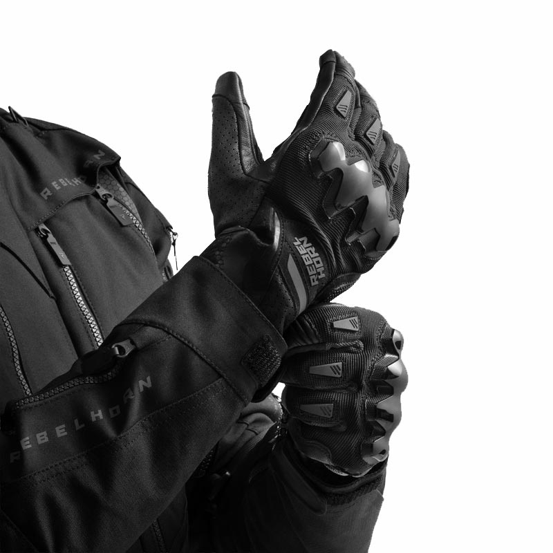 Rebelhorn Defender motorhandschoenen zwart