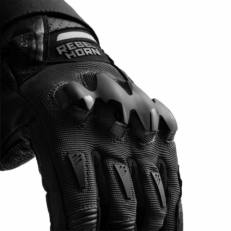 Rebelhorn Defender motorhandschoenen zwart