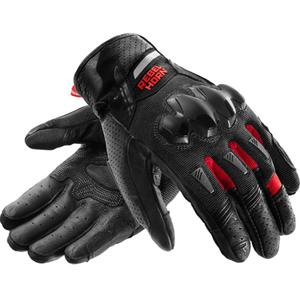 Rebelhorn Defender motorhandschoenen zwart-rood
