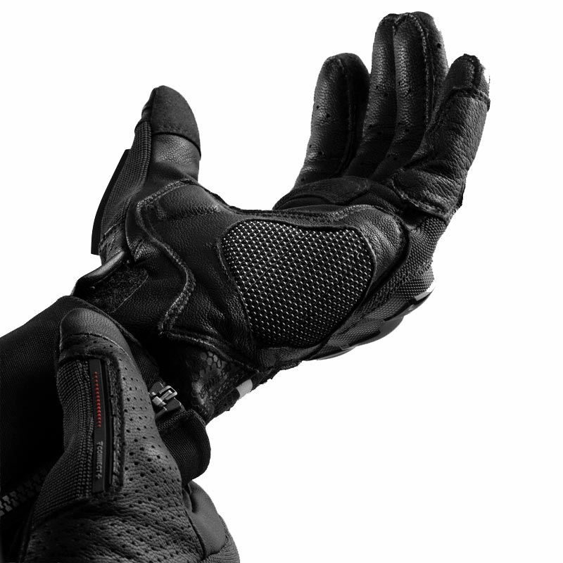 Rebelhorn Defender motorhandschoenen zwart-rood