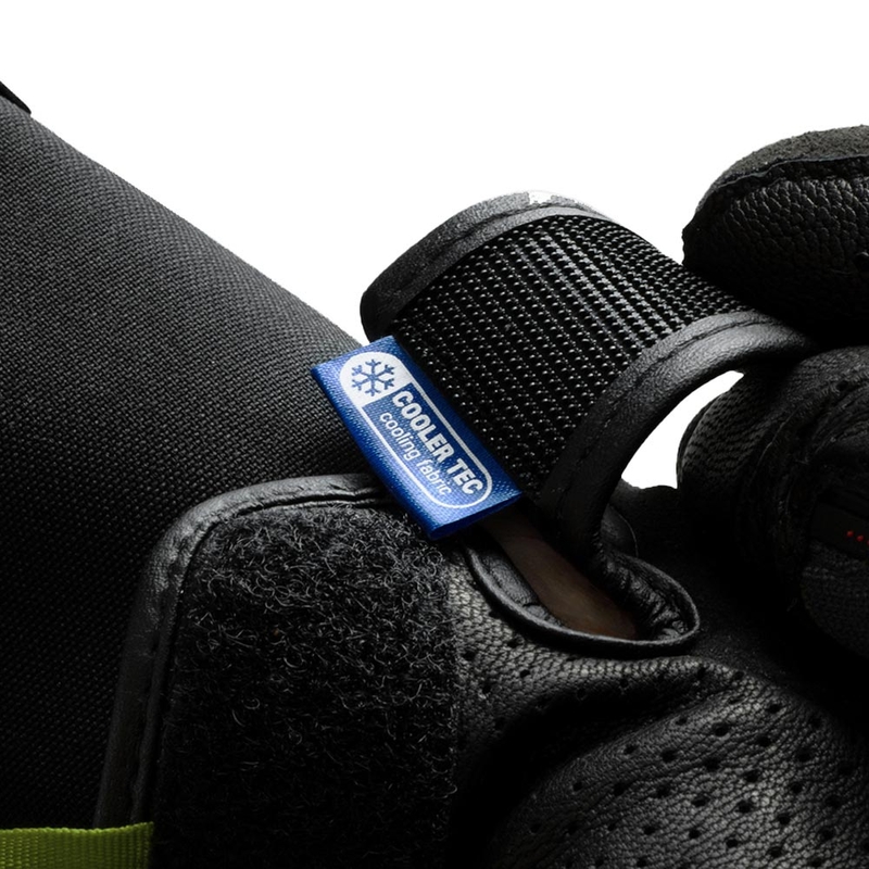 Rebelhorn Defender motorhandschoenen zwart-grijs-fluo geel