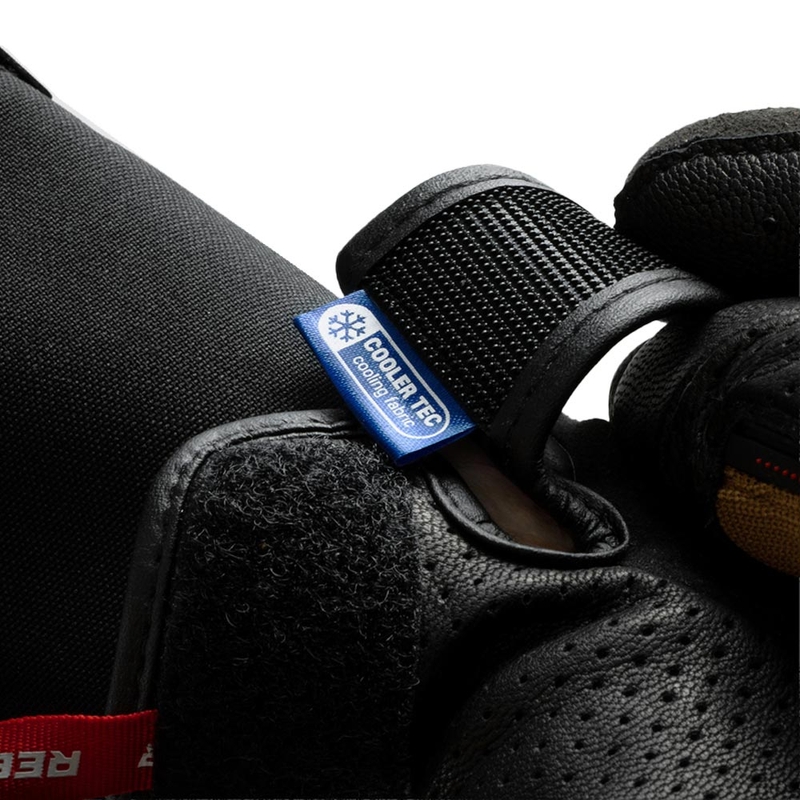 Rebelhorn Defender motorhandschoenen zand-zwart-rood