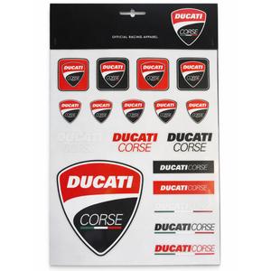 Ducati Corse stickers, grote stickerset, meerkleurig
