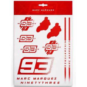 Ducati Marc Marquez Big Stickers MM93 rood