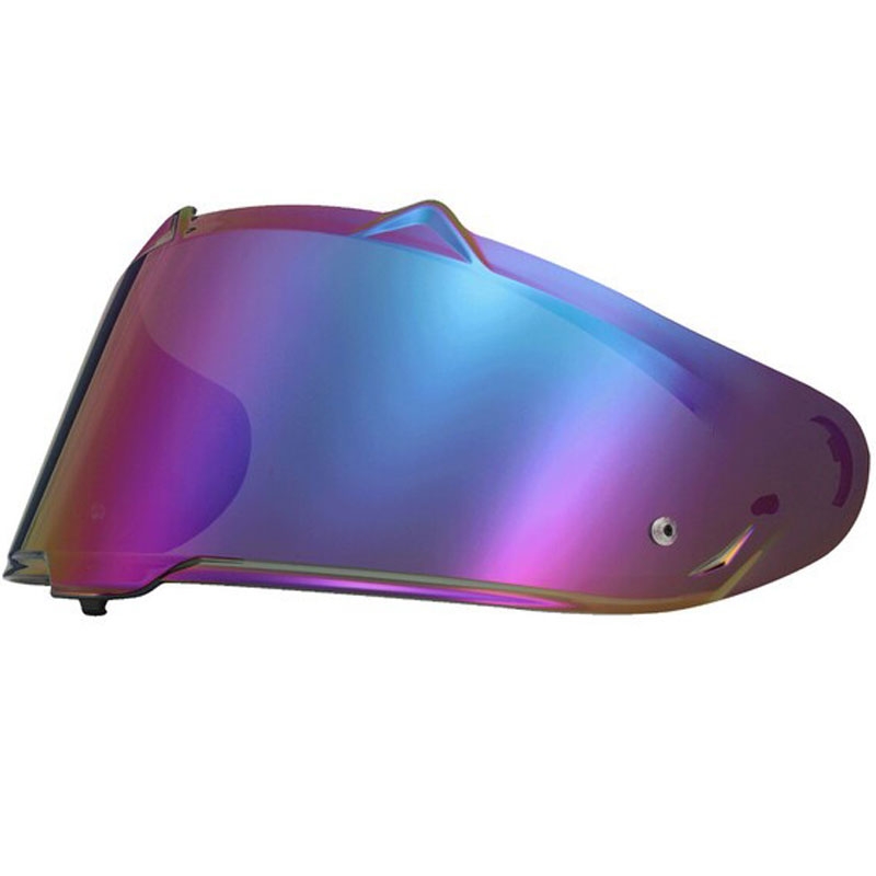 Vizier voor motorhelmen LS2 FF807/FF817, driehoekig, spiegelend, paars