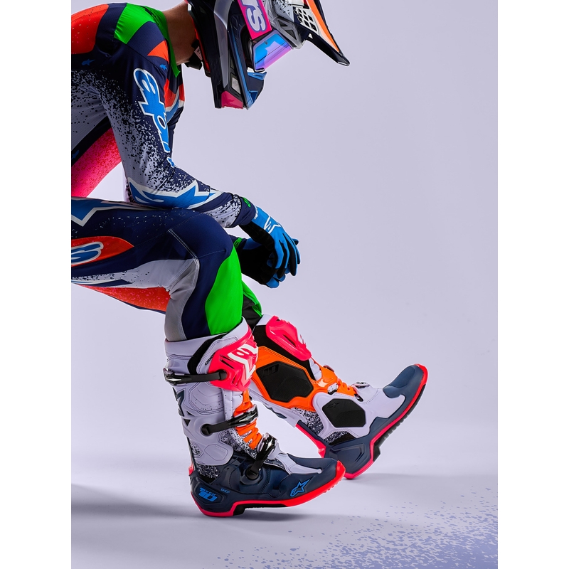 Alpinestars TECH 10 Limited Edition Records Motocrosslaarzen Zwart