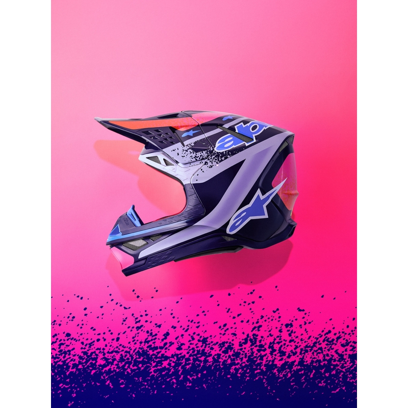 Alpinestars Supertech S-M10 Limited Edition Records Motocrosshelm Grijs