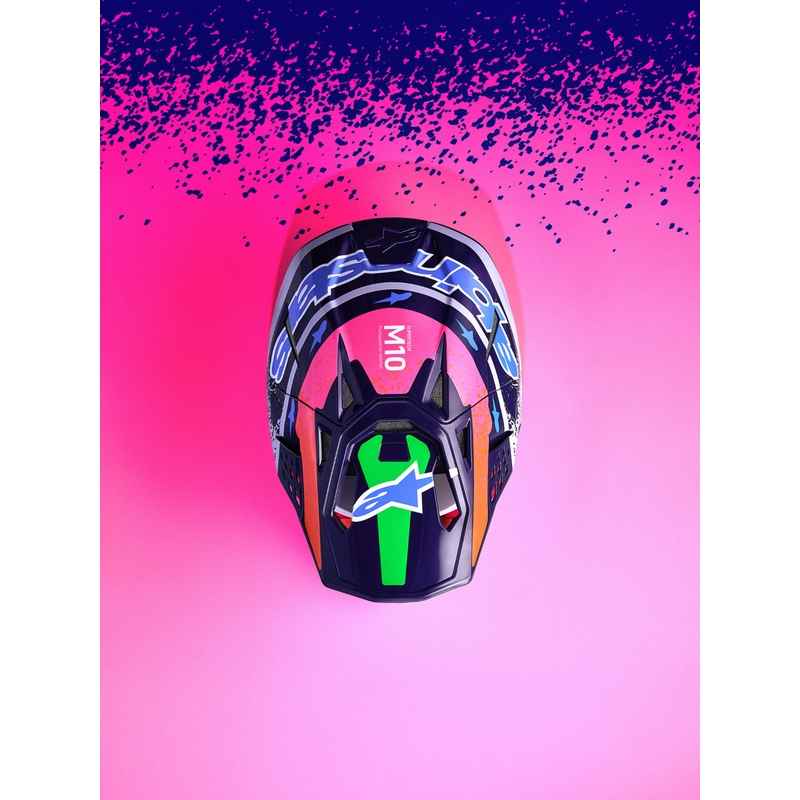 Alpinestars Supertech S-M10 Limited Edition Records Motocrosshelm Grijs