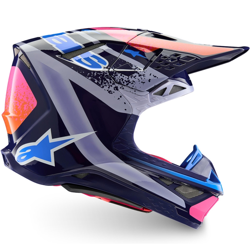 Alpinestars Supertech S-M10 Limited Edition Records Motocrosshelm Grijs