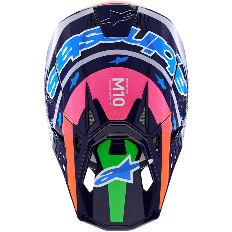 Alpinestars Supertech S-M10 Limited Edition Records Motocrosshelm Grijs