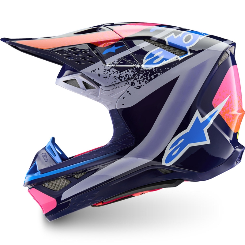 Alpinestars Supertech S-M10 Limited Edition Records Motocrosshelm Grijs