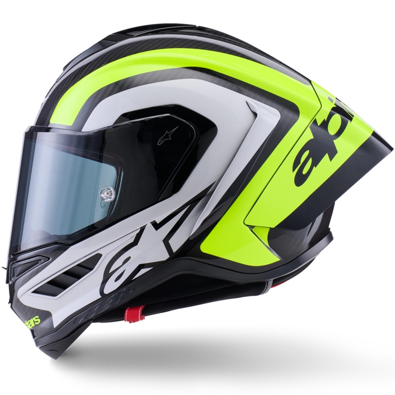 Alpinestars Supertech R10 Arius integraalhelm voor motorfietsen, zwart-fluorescent geel-wit