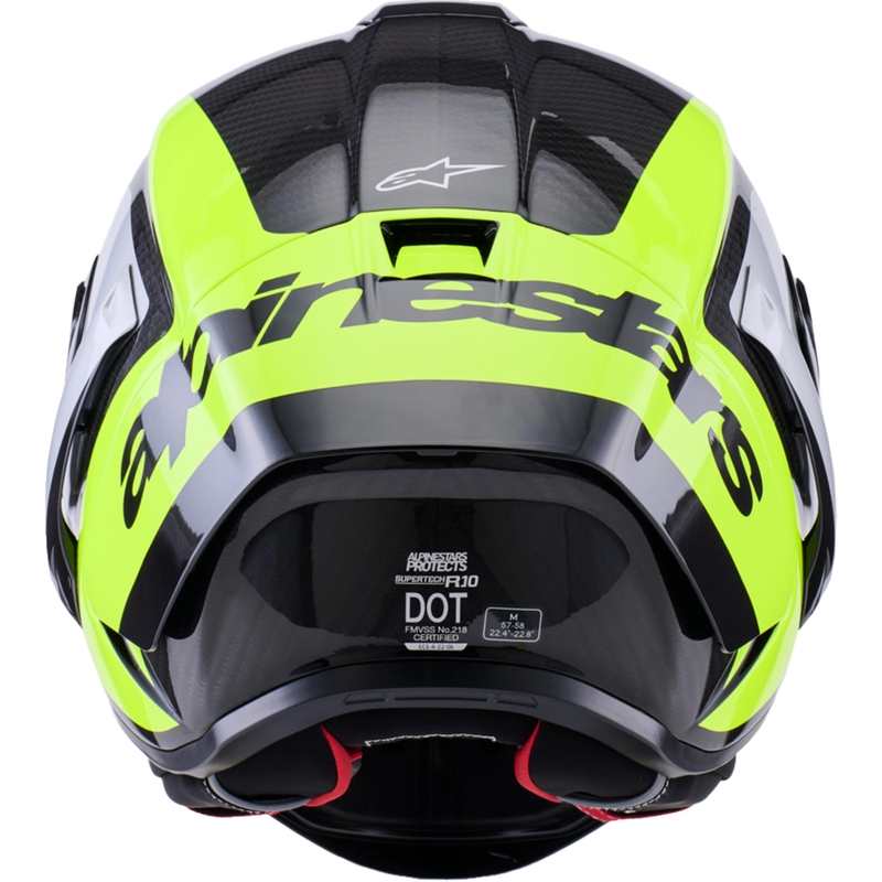 Alpinestars Supertech R10 Arius integraalhelm voor motorfietsen, zwart-fluorescent geel-wit
