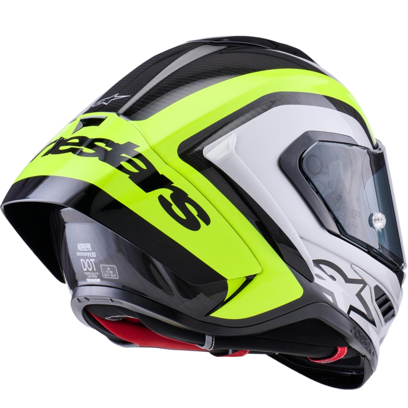 Alpinestars Supertech R10 Arius integraalhelm voor motorfietsen, zwart-fluorescent geel-wit