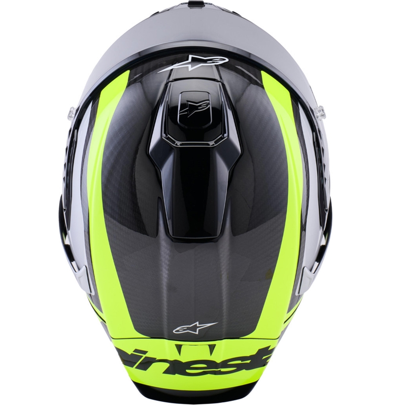 Alpinestars Supertech R10 Arius integraalhelm voor motorfietsen, zwart-fluorescent geel-wit