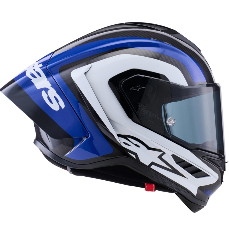 Alpinestars Supertech R10 Arius integraalhelm voor motorfietsen, zwart-blauw-wit