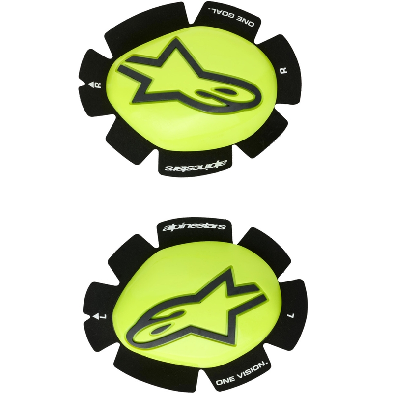 Alpinestars GP Plus sliders 2 stuks fluorescerend geel-zwart