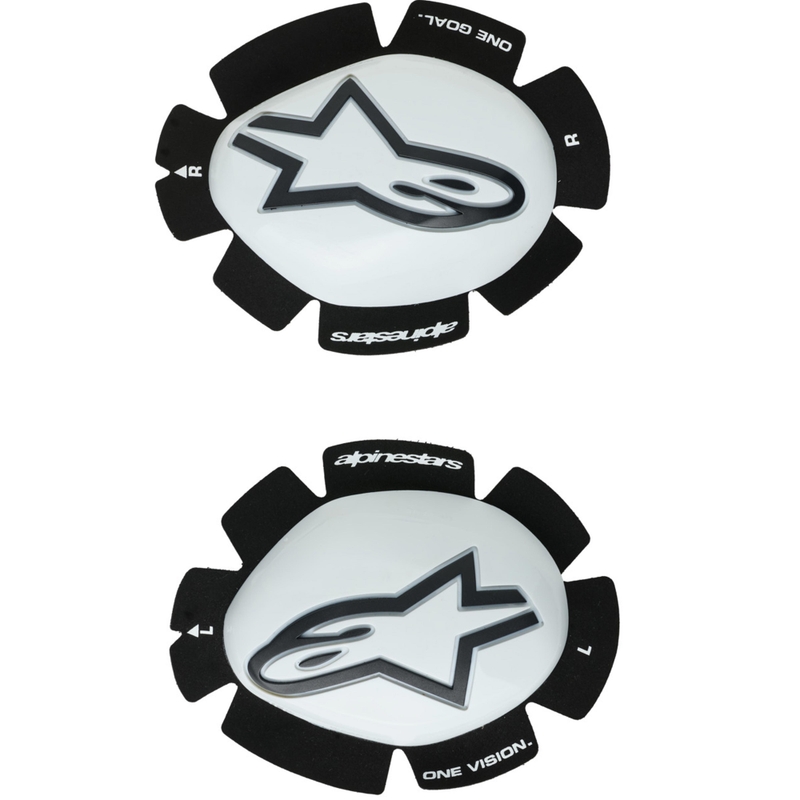 Alpinestars GP Plus sliders 2 stuks wit-zwart