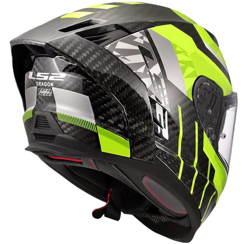 Integraal motorhelm LS2 FF807 Dragon Trax fluo geel