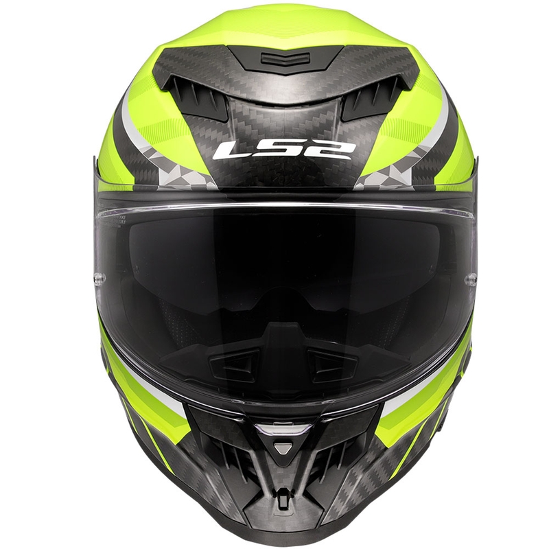 Integraal motorhelm LS2 FF807 Dragon Trax fluo geel