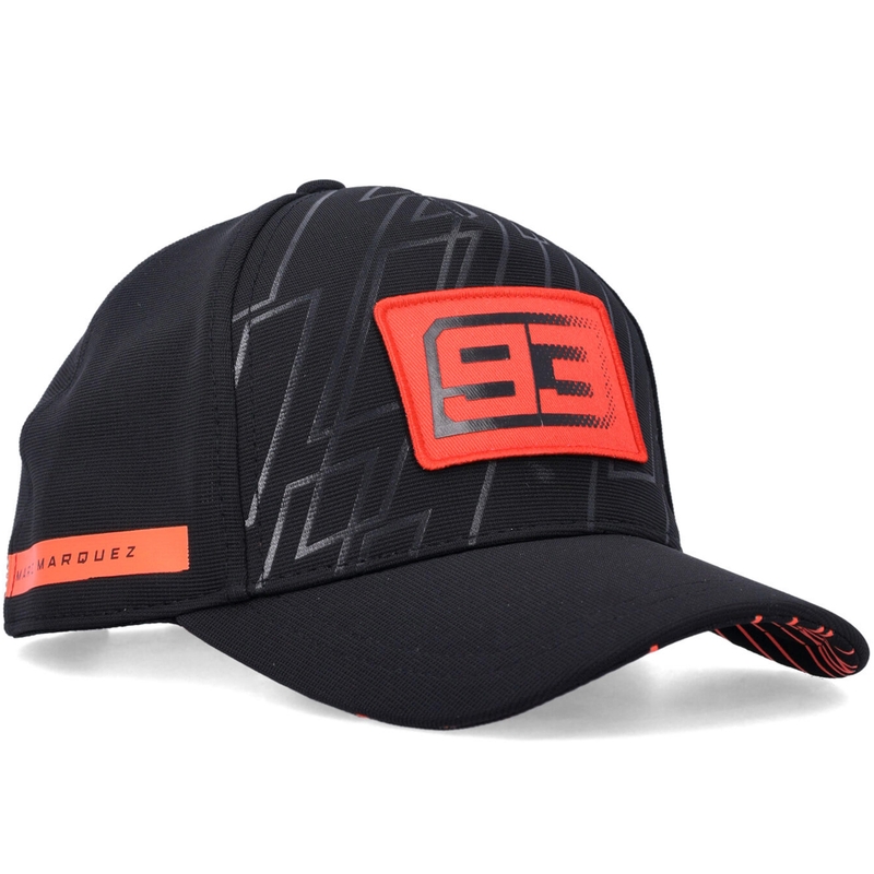 Ducati Marc Marquez technische baseballpet met 93-patch, zwart