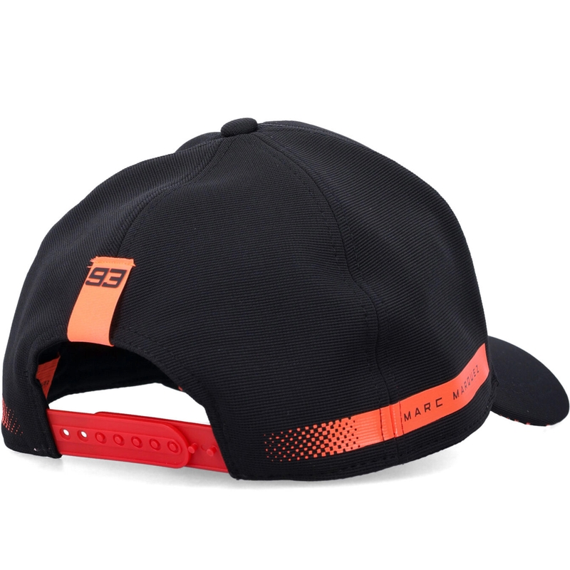 Ducati Marc Marquez technische baseballpet met 93-patch, zwart