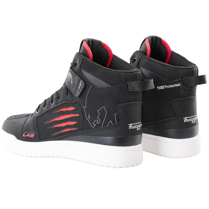 Furygan Tarmac D3O® motorlaarzen zwart-rood