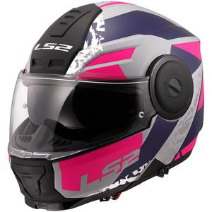 Opklapbare motorhelm LS2 FF902 Scope II Oxyd grijs-blauw-paars