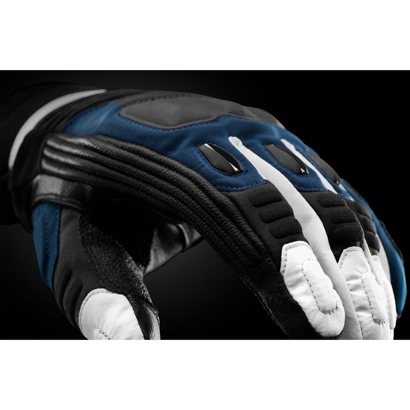 Furygan Balmaz All Seasons motorhandschoenen zwart-blauw-parelmoer