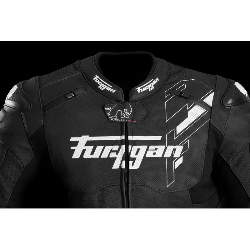 Furygan Raptor Evo 3 leren motorjas zwart-wit
