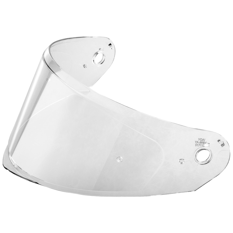 Vizier voor motorhelmen NOX N350 met voorbereiding voor Pinlock, transparant