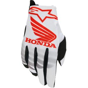 Alpinestars Radar Honda motorcrosshandschoenen collectie wit-zwart-rood