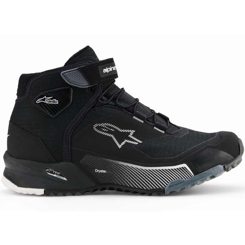 Alpinestars Stella CR-X Drystar motorlaarzen voor dames in zwart-grijs-wit