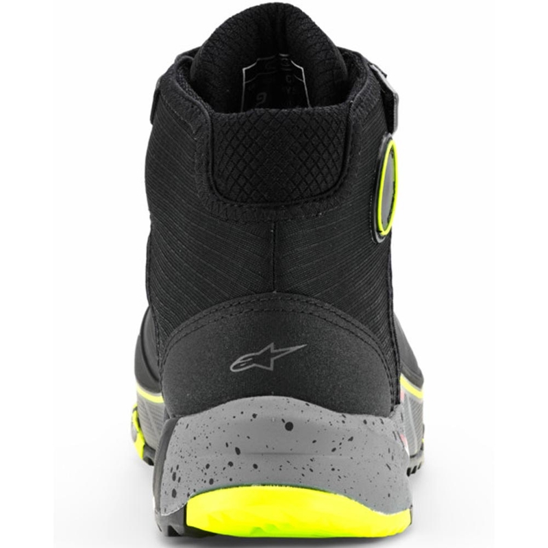 Alpinestars CR-X Drystar motorlaarzen zwart-donkergrijs-fluorgeel