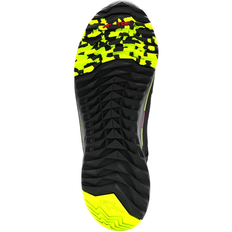 Alpinestars CR-X Drystar motorlaarzen zwart-donkergrijs-fluorgeel