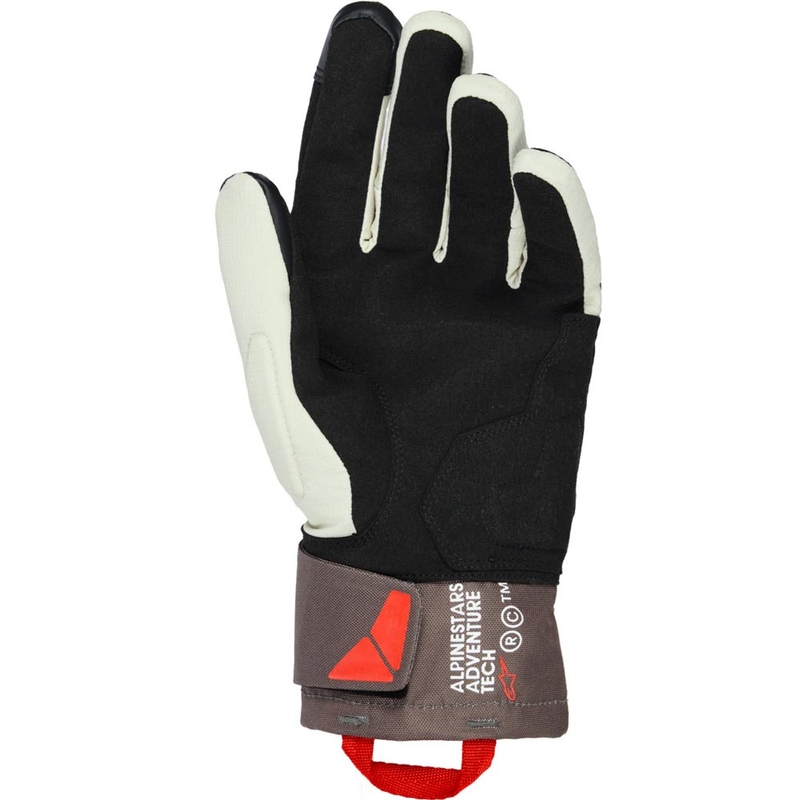 Alpinestars XT-3 Drystar geïsoleerde motorhandschoenen in de kleuren donkerbruin-zand-zwart-oranje.